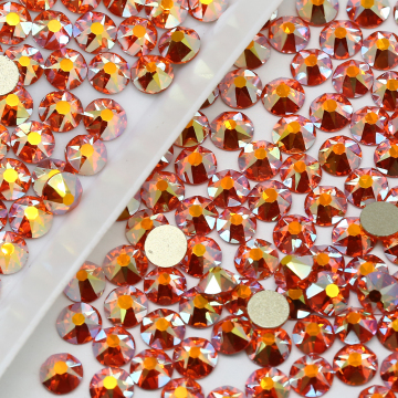 WHOTSTONE Wholesale: 16 Cut Facets Hyacinth AB Crystal Rhinestones - Flatback SS20 Non Hot Fix - Crystal Glass Rhinestones for Clothing