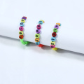 4MM fluorescent glass bead bracelet set