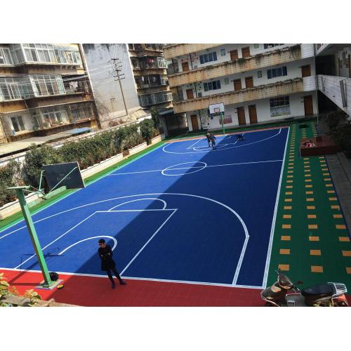 Multifunctionele Outdoor Basketbal Enkellaags PP Tegels