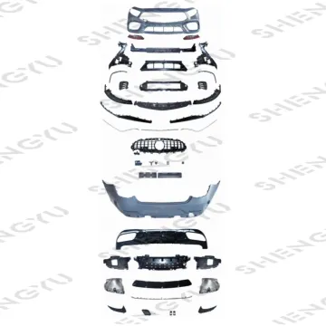 Auto Body Systems Upgrade: Benz CLS W257 2018+ to CLS63 AMG - Front and Rear Bumper Assembly with Grille