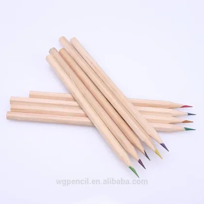 24 colored pencil with nature wood /burlywood colored pencil body
