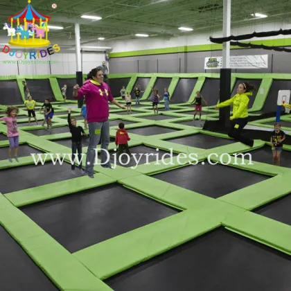 Kids Trampoline Park With High Jump Bed