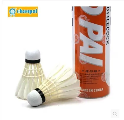 9tubes/lot Badminton Shuttlecock Orange ChaoPai Goose Feather Training Shuttle Good for Benginners Birdies L2117-9SPA