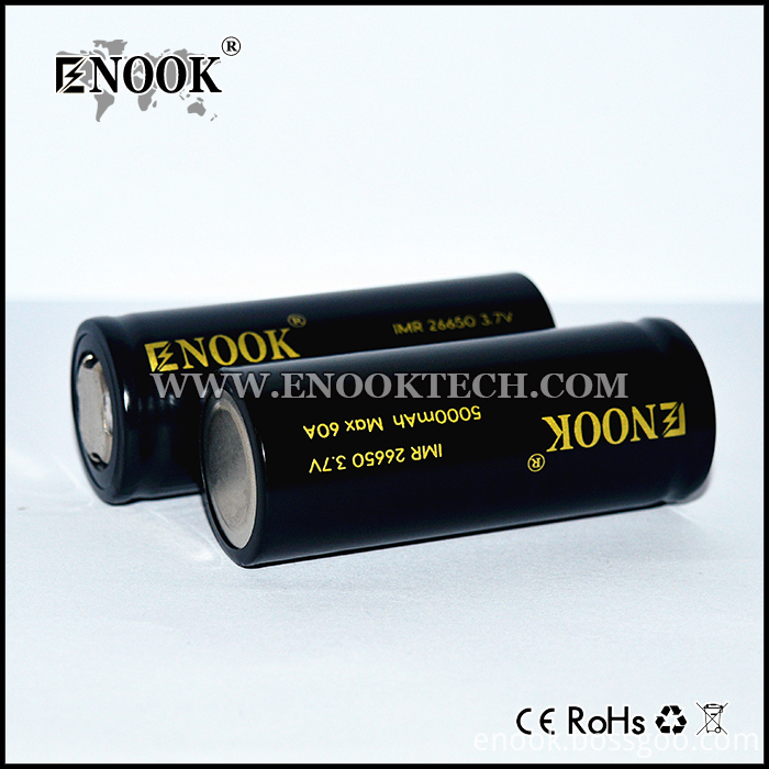 Enook 26650 5000mAh 60A rechargerble e-cig battery 