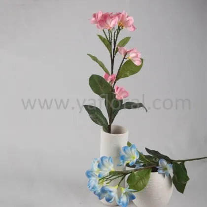 Artificial wall flower arrangement PU plumeria flower for home decorations