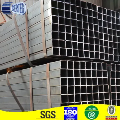 black iron square tube/rectangular steel tube/hollow steel tube