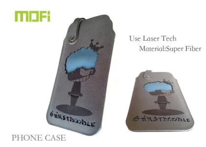 Grey Custom Htc / Nokia Super Fiber Logo Laser Mofi Apple Sony Ericsson Pouch Accessories