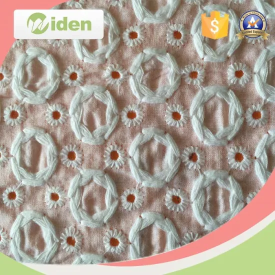 Beautiful White Cotton Swiss Guipure lace Fabric African Lace Fabrics for lady dress