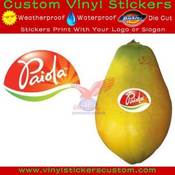 removable fruit label sticker