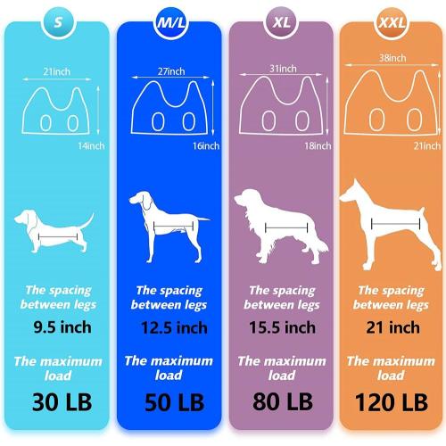 Anjing Binatang Grooming Dua Hammock Dressing Harness for Nail Trimming