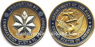 military metal badge