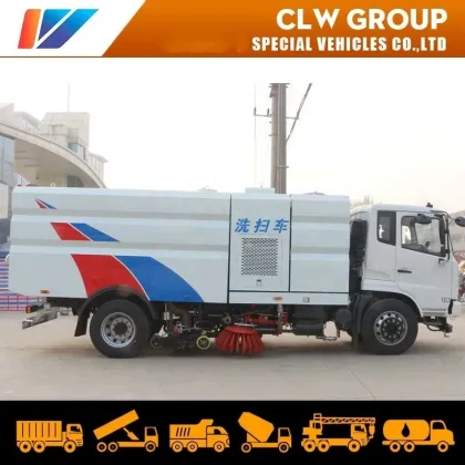 Dongfeng 8 ton Stainless Steel Road water Sweeper truck 16m3 Street Cleaning Sweeper Machine