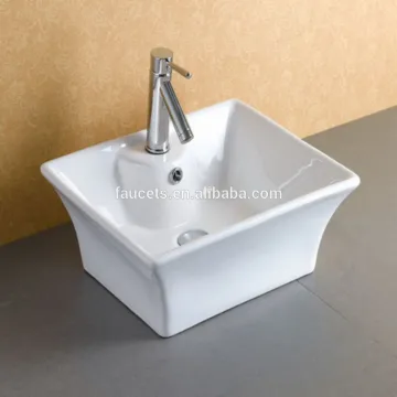 Rectangular Shaped White Ceramic Hand Wash Basin
