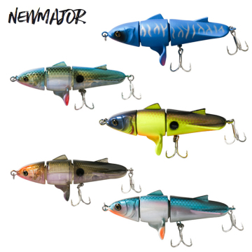 NEWMAJOR 11cm Rotating Artificial Swim Bait Fishing Lure