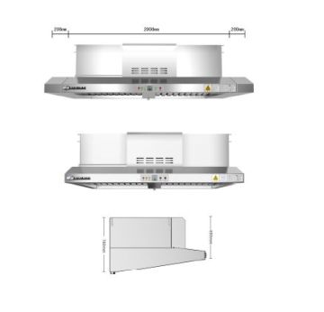 Perfect Solution to Cooking Fume Filtration Hood Style Series