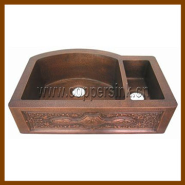 Copper kitchen Sink / hammered copper sink