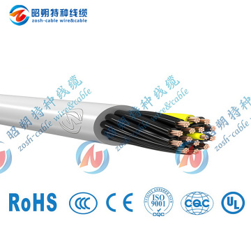 SFLEX-880 CY TP Spec-Occasion Cable de protección trenzado flexible con funda de TPE (cadena de arrastre)