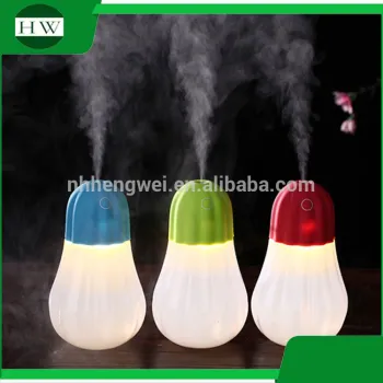wholesale creative plastic mini pumpkin usb aroma car ultrasonic anion aromatherapy mist lotus air humidifier with night light