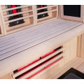 2 person traditional dry sauna room with massage