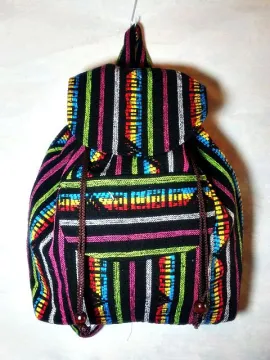Fashion trial woven bag backpack bag for school