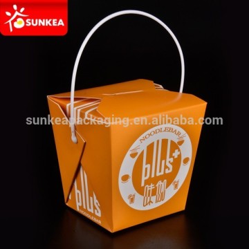 Takeout Handled Food Pail / Paper Food Pail