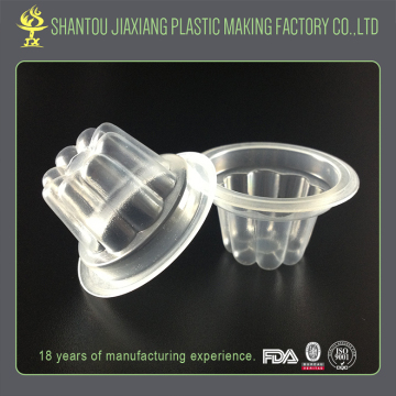 Good sales flower base 10ml plastic jelly cup with lid