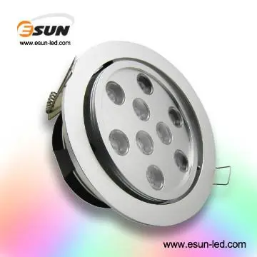 High lumen 9W CE RoHS certificated led downlight