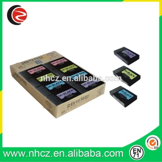 Black Office Drawing Eraser PDQ Set