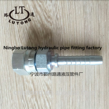 JIS B 8363 swaged hydraulic pipe fittings zinc plate high pressure JIS GAS FEMALE 60 DEGREE CONE SEAT DOUBLE HEXAGON