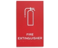 Lettere Firme Extinguisher Sign con Braille di grado 2