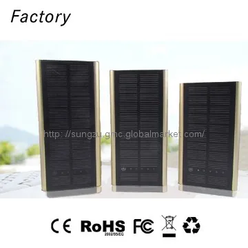 Compact solar charger high capacity charger with led indicators