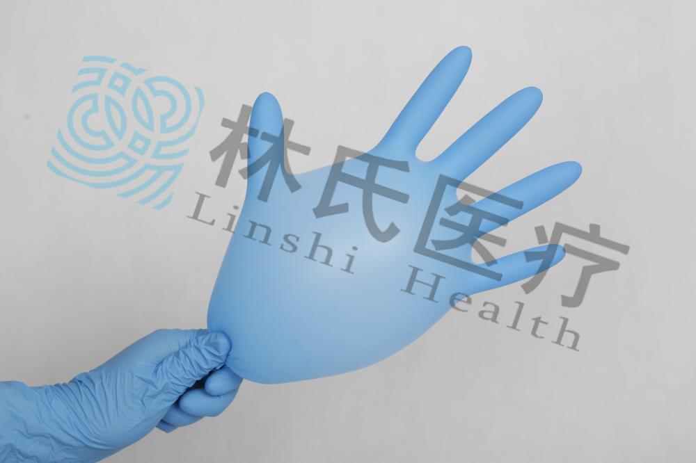 High quality Blue Disposable Nitrile gloves Powder free