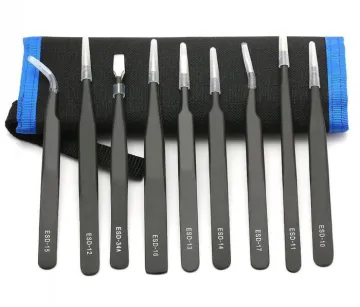 PCB assembling stianless antistatic tweezer
