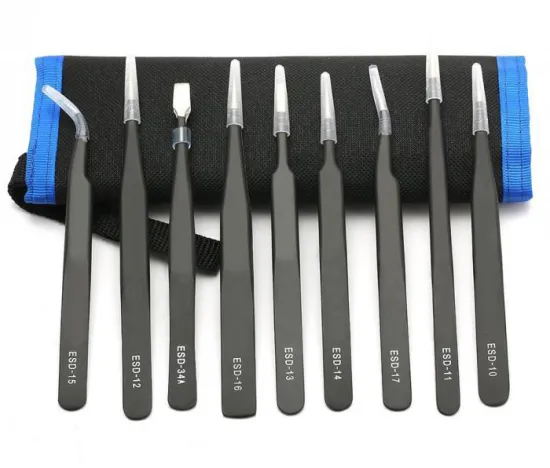 PCB assembling stianless antistatic tweezer