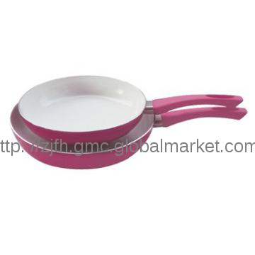 Aluminum ceramic fry pan
