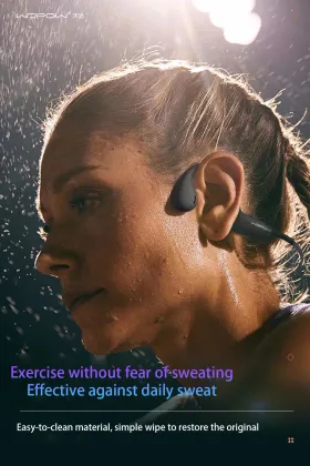 WOPOW Bone Conduction Bluetooth Headset Earphone