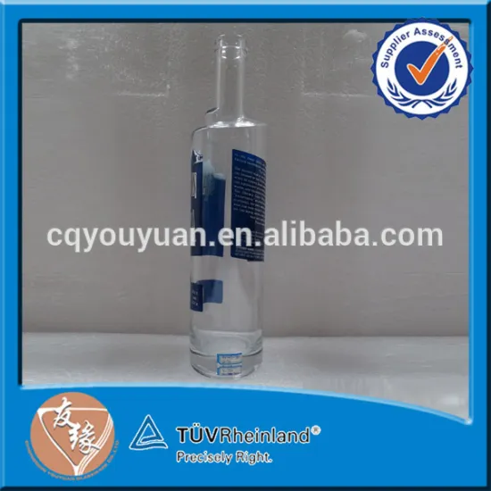 Circle Customized Glass Bottle Spirit Drink Glass Bottle 750ML Whisky Vodka