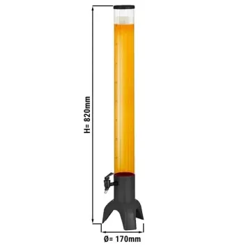 3L Beer Tower with Ice Tube Beer Dispenser