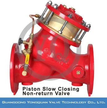 XYQ20004-16Q/25Q/40Q Piston Slow Closing Non Return Valve, DN 40-1200mm, PN 1.6/2.5/4.0MPa