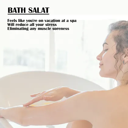 Custom Private Label Vegan Luxury Dead Sea Shimmer Pink Himalayan Bath Salt