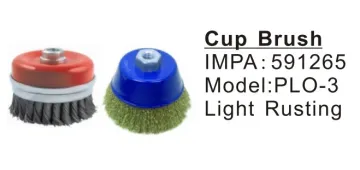 Brass wire cup brush for welding