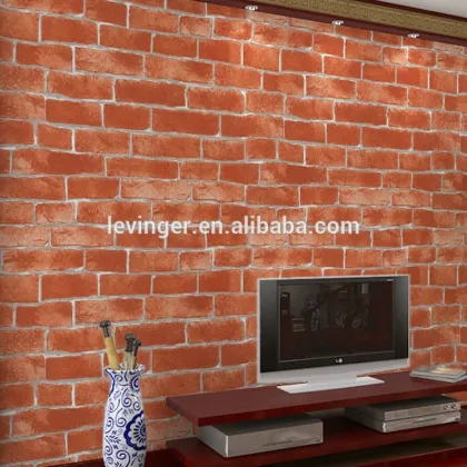 Levinger 3D Light Grey Brick Wallpaper Best Selling Home Decoration Wallpaper