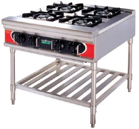 USA stand style gas ranges, 4-burners