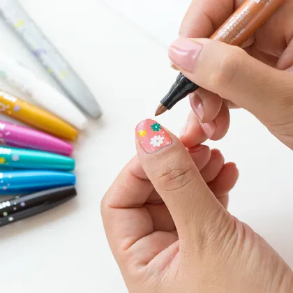 8Color Monami Art Nail Marker Pen - Non-permanent Nail Paint Marker for Decorations and Gifts
