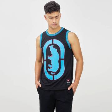 Mens Casual Printed Sleeveless Mesh Tank Tops