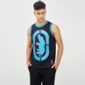 Herren lässige gedruckte ärmellose Mesh -Tanktops