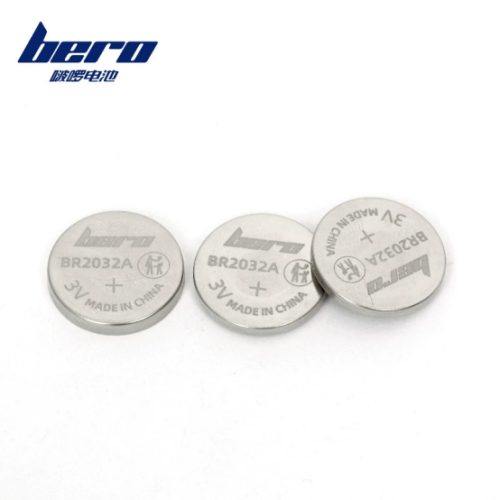 Bero battery BR2032A 3V Lithium fluorocarbon button battery -40°C-125°C Wide temperature operation Mercury-free green