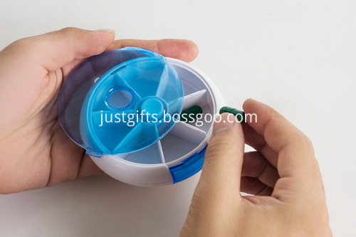 Promotional Plastic 7-Day Rotate Pill Box (4)