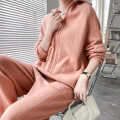 Top Wide Leg Pants Sweatsuit Set Women 2 Piece Knit Outfits Colorblock Manufactory