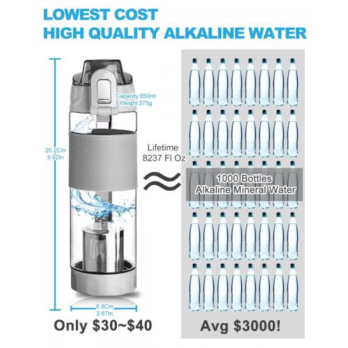 Alkaline Portable Water Filter Bottle